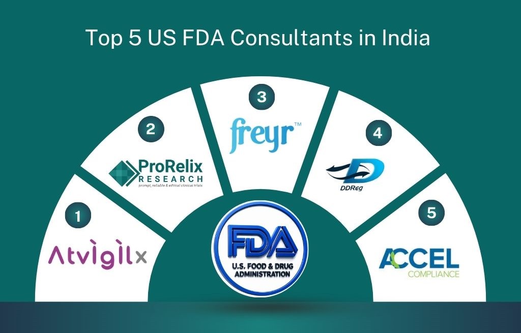 top 5 US FDA consultants in India