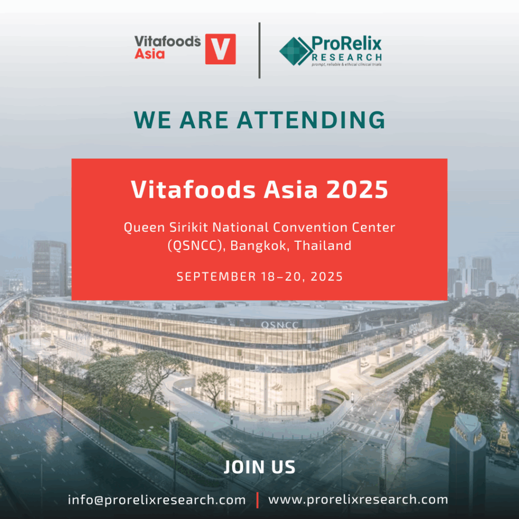 ProRelix Research is heading to Vitafoods Asia 2025 in Bangkok